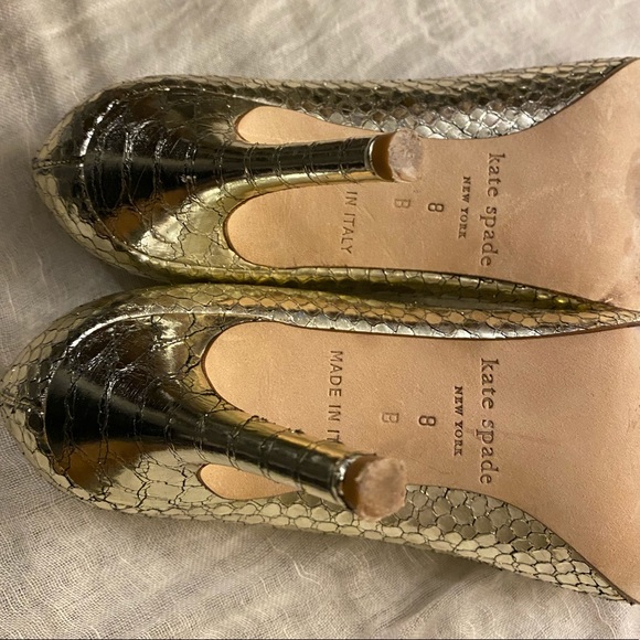 Kate Spade Gold Pumps - Picture 6 of 6